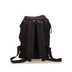 Burberry Two Tone Canvas and Leather Backpack