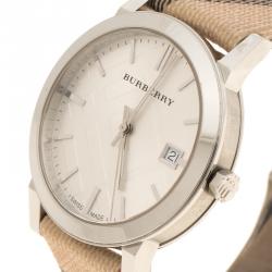 Burberry Beige Stainless Steel The City BU9022 Women's Wristwatch 38 mm