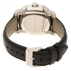 Burberry Black Stainless Steel The Britain BBY1501 Men's Wristwatch 37 mm