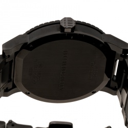 Pre Owned Burberry Grey Gunmetal Ion Stainless Steel GMT BU9340 Men's Wristwatch 43 mm