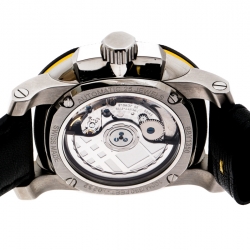 Pre Owned Burberry Black Stainless Steel The Britain GMT BBY1350 Men's Wristwatch 40 mm