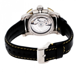 Pre Owned Burberry Black Stainless Steel The Britain GMT BBY1350 Men's Wristwatch 40 mm