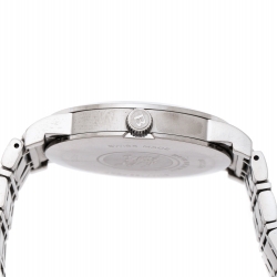 Pre Owned Burberry Silver Stainless Steel Heritage BU1350 Men's Wristwatch 38 mm