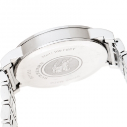 Burberry Silver Stainless Steel Heritage BU1350 Men's Wristwatch 38 mm