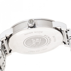 Burberry Silver Stainless Steel Heritage BU1350 Men's Wristwatch 38 mm