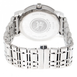 Burberry Silver Stainless Steel Heritage BU1350 Men's Wristwatch 38 mm