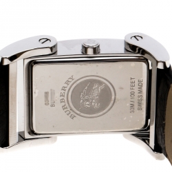 Pre Owned Burberry Beige Stainless Steel BU1107 Men's Wristwatch 25 mm