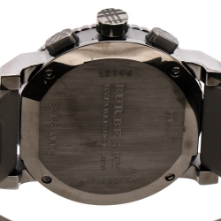 Pre Owned Burberry Grey PVD Coated Stainless Steel Trench BU2303 Men's Wristwatch 42.50 mm