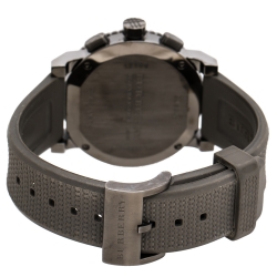 Pre Owned Burberry Grey PVD Coated Stainless Steel Trench BU2303 Men's Wristwatch 42.50 mm