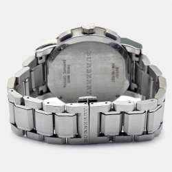 Pre Owned Burberry Black Stainless Steel The City BU3951 Men's Wristwatch 42 mm