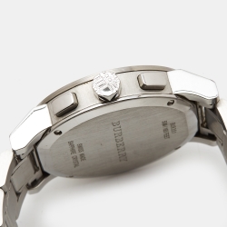 Pre Owned Burberry Black Stainless Steel The City BU3951 Men's Wristwatch 42 mm