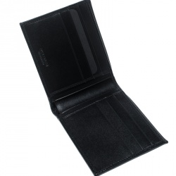Bvlgari Dark Grey Heritage Coated Canvas Bifold Wallet