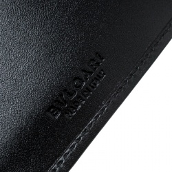 Bvlgari Dark Grey Heritage Coated Canvas Bifold Wallet