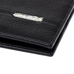 Bvlgari Black Leather Bifold Wallet