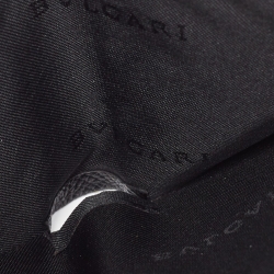 Pre Owned Bvlgari Black Grained Leather Bifold Wallet