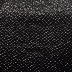 Pre Owned Bvlgari Black Grained Leather Bifold Wallet