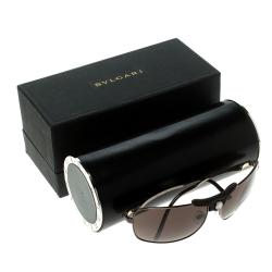 Bvlgari Brown 5019 Aviator Sunglasses