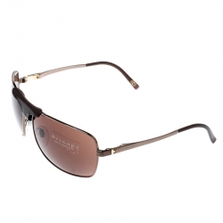 Bvlgari Brown 5019-Q Aviator Sunglasses