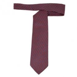 Bvlgari Red & Blue Silk Tie