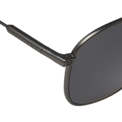 Bvlgari Matte Gunmetal / Grey Polarized BV5049 Oval Sunglasses