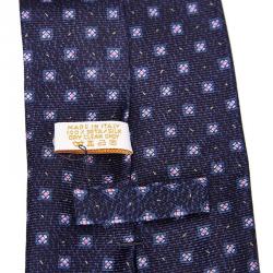 Bvlgari Blue Printed Silk Tie