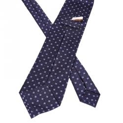 Bvlgari Blue Printed Silk Tie