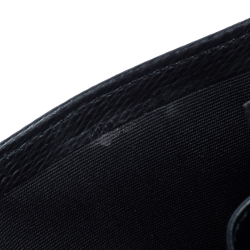 Bvlgari Black Leather Bifold Wallet