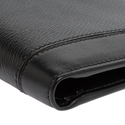 Bvlgari Black Leather Bifold Wallet