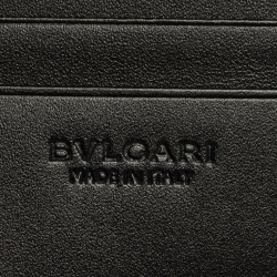 Bvlgari Black Leather Bifold Wallet