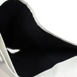 Bvlgari White Compact Flap Wallet