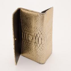 Pre Owned Bvlgari Gold Python Wallet