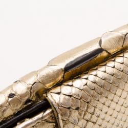 Pre Owned Bvlgari Gold Python Wallet