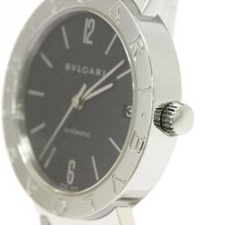 Pre Owned Bvlgari Black Stainless Steel Bvlgari-Bvlgari Men's Wristwatch 33MM