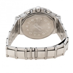 Pre Owned Bvlgari Black Stainless Steel Diagono Professional Terra CH40STA Men's Wristwatch 40 mm