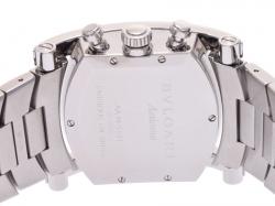 Pre Owned Bvlgari Gray Stainless Steel Ashoma 44 Chrono AA44SCH Men's Wristwatch 44 MM