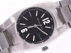 Bvlgari Black Stainless Steel Ergon EG30S Women's Wristwatch 30 MM