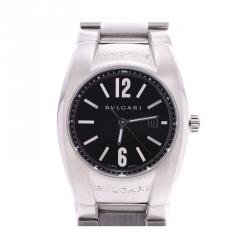 Bvlgari Black Stainless Steel Ergon EG30S Women's Wristwatch 30 MM