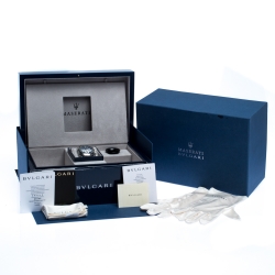 Pre Owned Bvlgari Blue Stainless Steel Octo Maserati Chronograph Men's Wristwatch 41MM