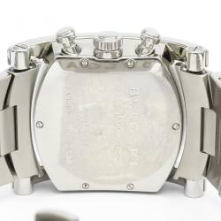 Pre Owned Bvlgari Gray Stainless Steel Assioma Chronograph Automatic AA44SCH Men's Wristwatch 44 MM