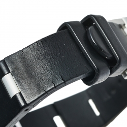 Pre Owned Bvlgari Silver Aluminium & Rubber Diagono AL38TA Men's Wristwatch 38 mm