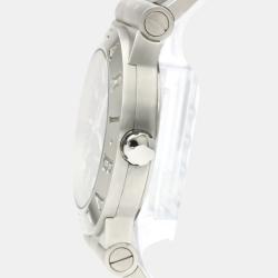 Pre Owned Bvlgari Black Stainless Steel LC 35 S Diagono Automatic Men's Wristwatch 35 mm