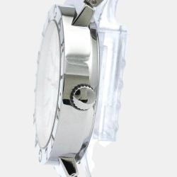 Pre Owned Bvlgari Silver Stainless Steel Bvlgari Bvlgari BB38SS Automatic Men's Wristwatch 38 mm