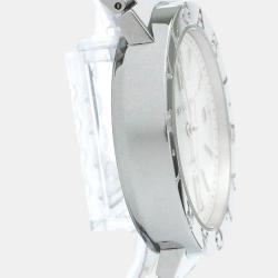Pre Owned Bvlgari Silver Stainless Steel Bvlgari Bvlgari BB38SS Automatic Men's Wristwatch 38 mm