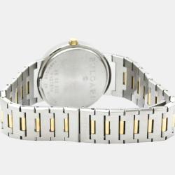 Bvlgari Black 18k Yellow Gold Stainless Steel Bvlgari Bvlgari BB33SGD Quartz Men's Wristwatch 33 mm