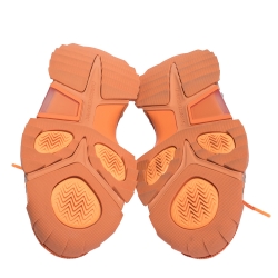 Calvin Klein Orange Leather, Rubber And Mesh Strike 205 Low-Top Sneakers Size 41