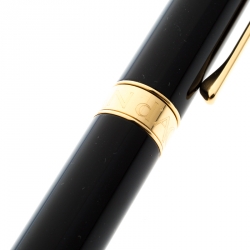 Caran d'Ache Leman Black Lacquer Gold Plated Ballpoint Pen