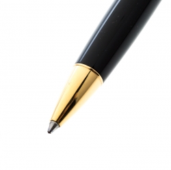 Caran d'Ache Leman Black Lacquer Gold Plated Ballpoint Pen