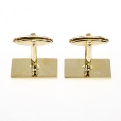 Caran D’Ache Gold Plated Ecridor Chevron Engraved Cufflinks