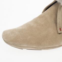 Carolina Herrera Beige Suede Lace Up Shoes Size 42