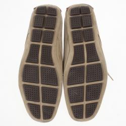 Carolina Herrera Beige Suede Lace Up Shoes Size 42